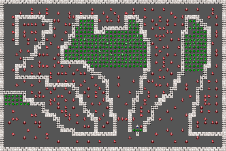 Sokoban Many Boxes level 3